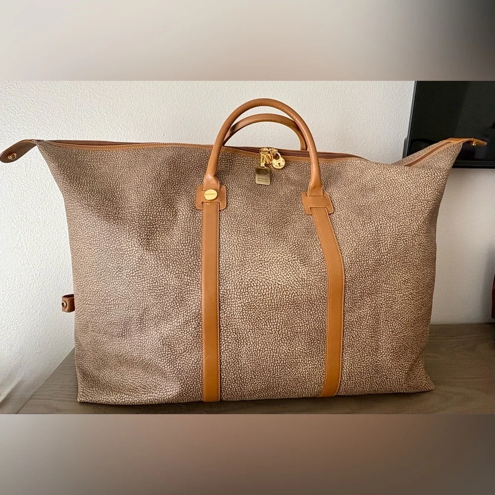 Vintage Borbonese Redwall Duffle Bag - XL